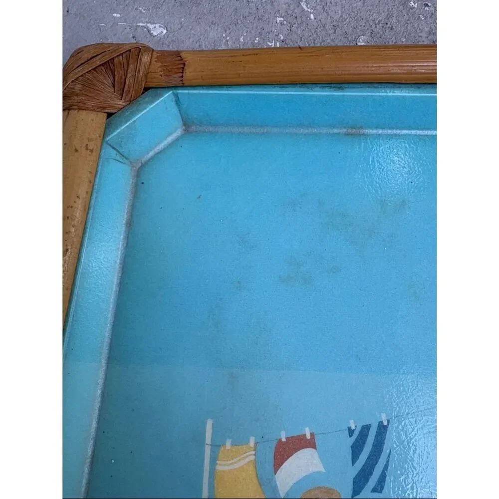 Vintage French ALPAC fiberglass tray